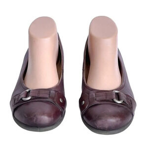 Ecco Abelone Ballerina Flats Women’s Slip on Dressing Shoes Size 39 Bordeaux